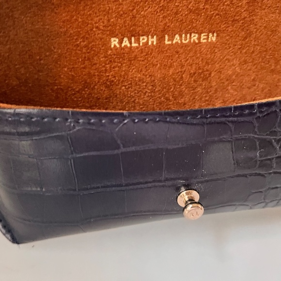 RALPH LAUREN 1 BLACK CLAM SHELL EYEGLASS CASE 1 SOFT CASE - Picture 4 of 4